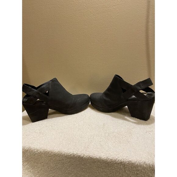 Eileen Fisher Womens Slip-On Cuban Heels Sling Back Booties Black Size 10 - Picture 4 of 7